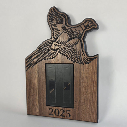 Personalized Pheasant Tail Mounting Plaque - Dog Memorial