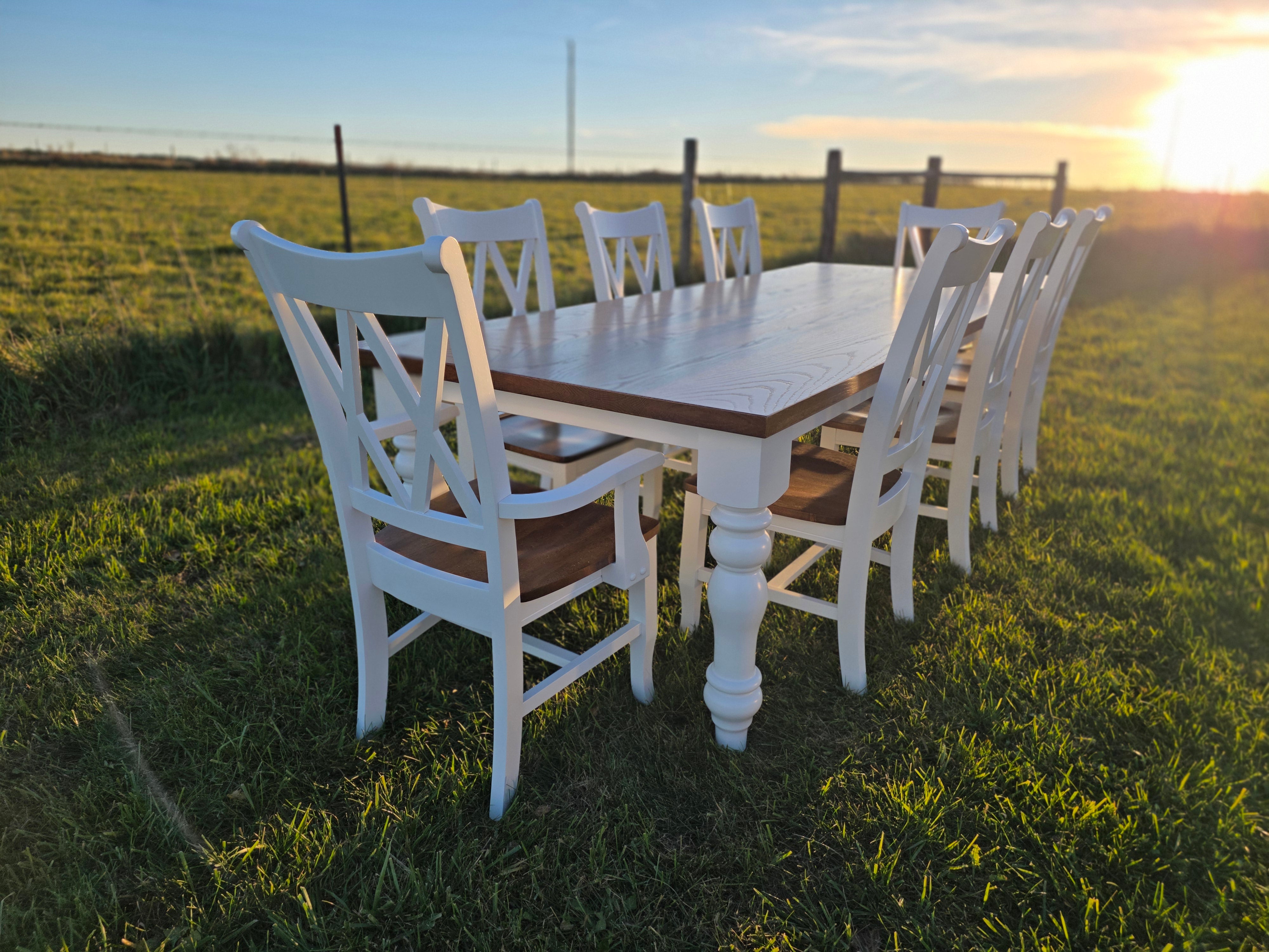 The Ruby Farmhouse Table – Shindelar Carved