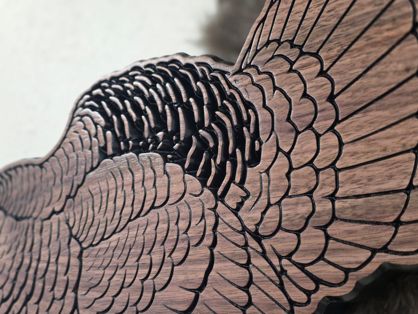 Personalized Gobbling Turkey Plaque – Custom Engraved Hunting Trophy Mount – First Turkey Gift