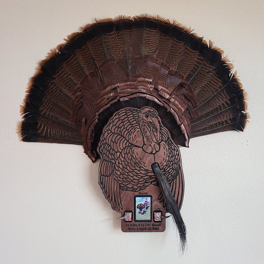 Personalized Turkey Plaque Tail Mount